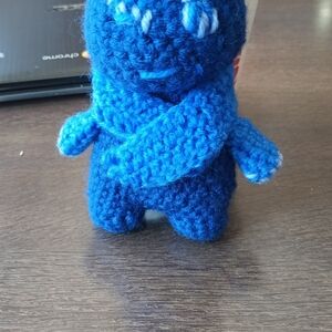 Handmade Blue Crochet Plush Toy